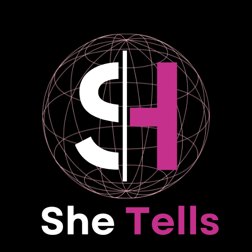 She Tells - Αυτή Λέει - Λογότυπο