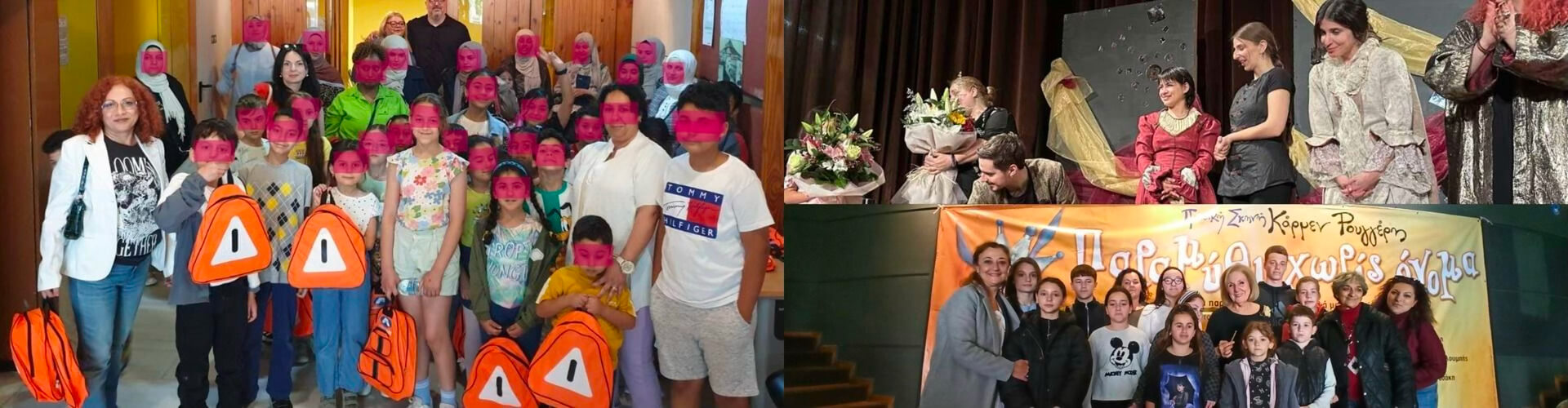 παιδιά και εθελοντές από το Κάριτας Αθήνας σε δράσεις και εκδηλώσεις