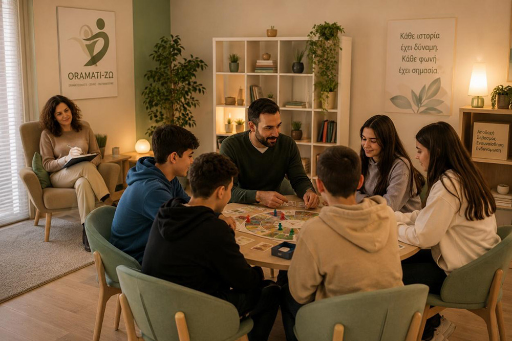Ατομική ή ομαδική συμβουλευτική με σύγχρονες θεραπευτικές προσεγγίσεις οι οποίες έχουν ελεγχθεί ερευνητικά από την ίδια την ομάδα του ORAMATI-ΖΩ αλλά και παγκοσμίως.