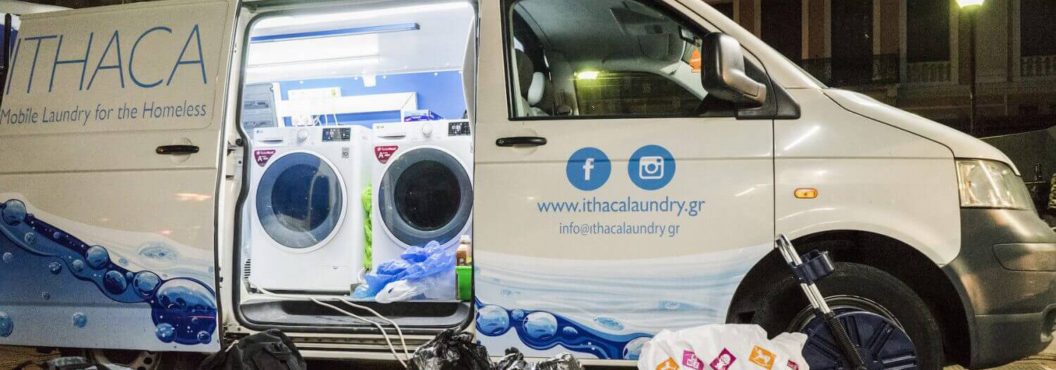 Ithaca Laundry van