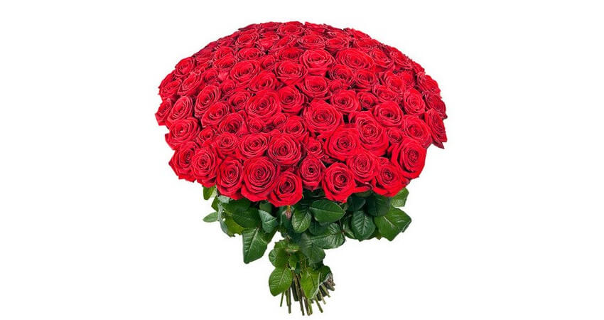 Μπουκέτο με κόκκινα τριαντάφυλλα σε προσφορά