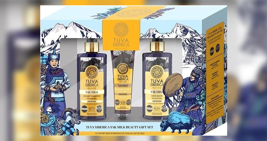 Tuva Siberica Yak Milk Beauty Gift Set (Σαμπουάν για όλους τους τύπους, 300ml + Μαλακτικό για τα μαλλιά για όλους τους τύπους, 300ml + Μαλακτικό Balm Χεριών, 75ml) στο goorganic.gr