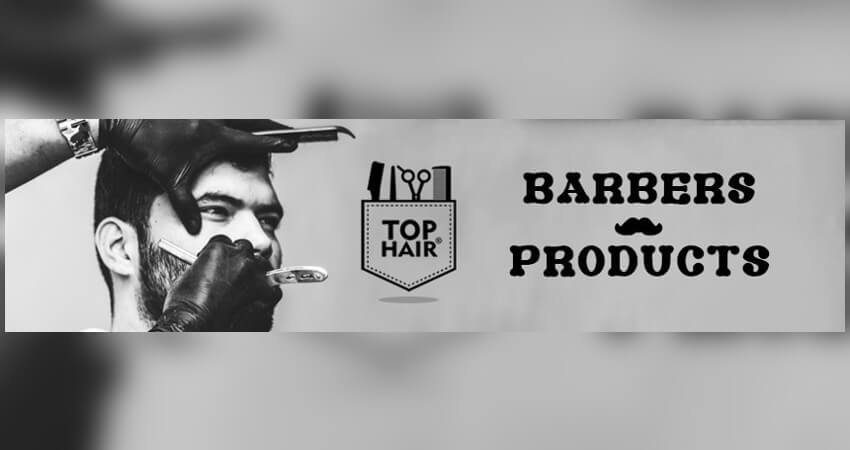 Άντρας ενώ το μούσι του με Barbers Products - Top Hair